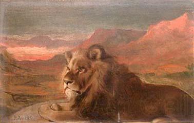 Pedro Americo Lion Spain oil painting art
